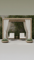 Modular Cabana with Performance Drapes